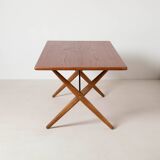 Hans Wegner AT-303 Sawhorse dining table for Andreas Tuck, Denmark, 1960s