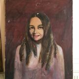 Vintage oil portrait