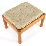 Mid century teak danish footstool domino mobler