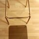 Space Age brass side table with smoked glass plate - vintage