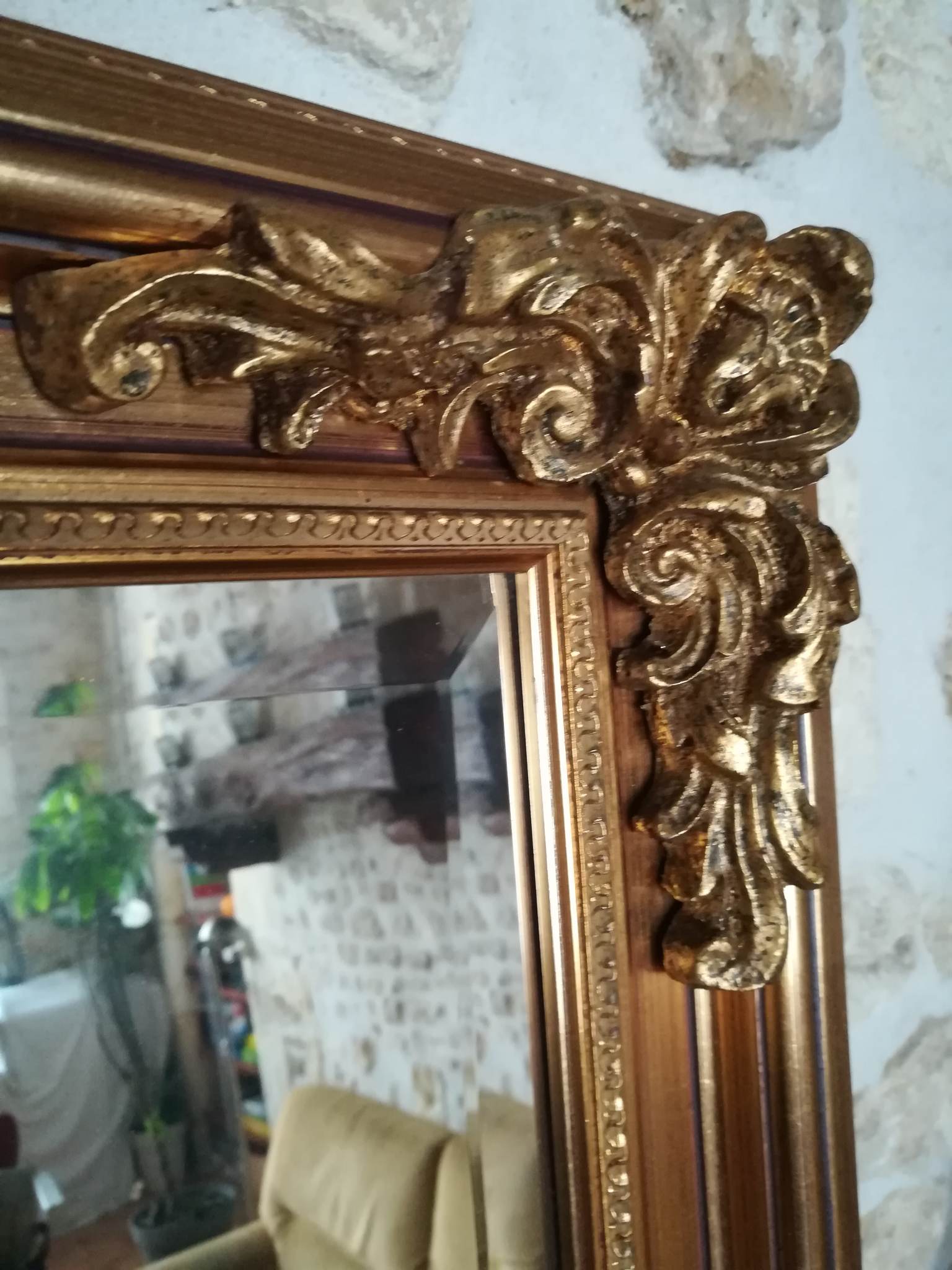 Miroir doré