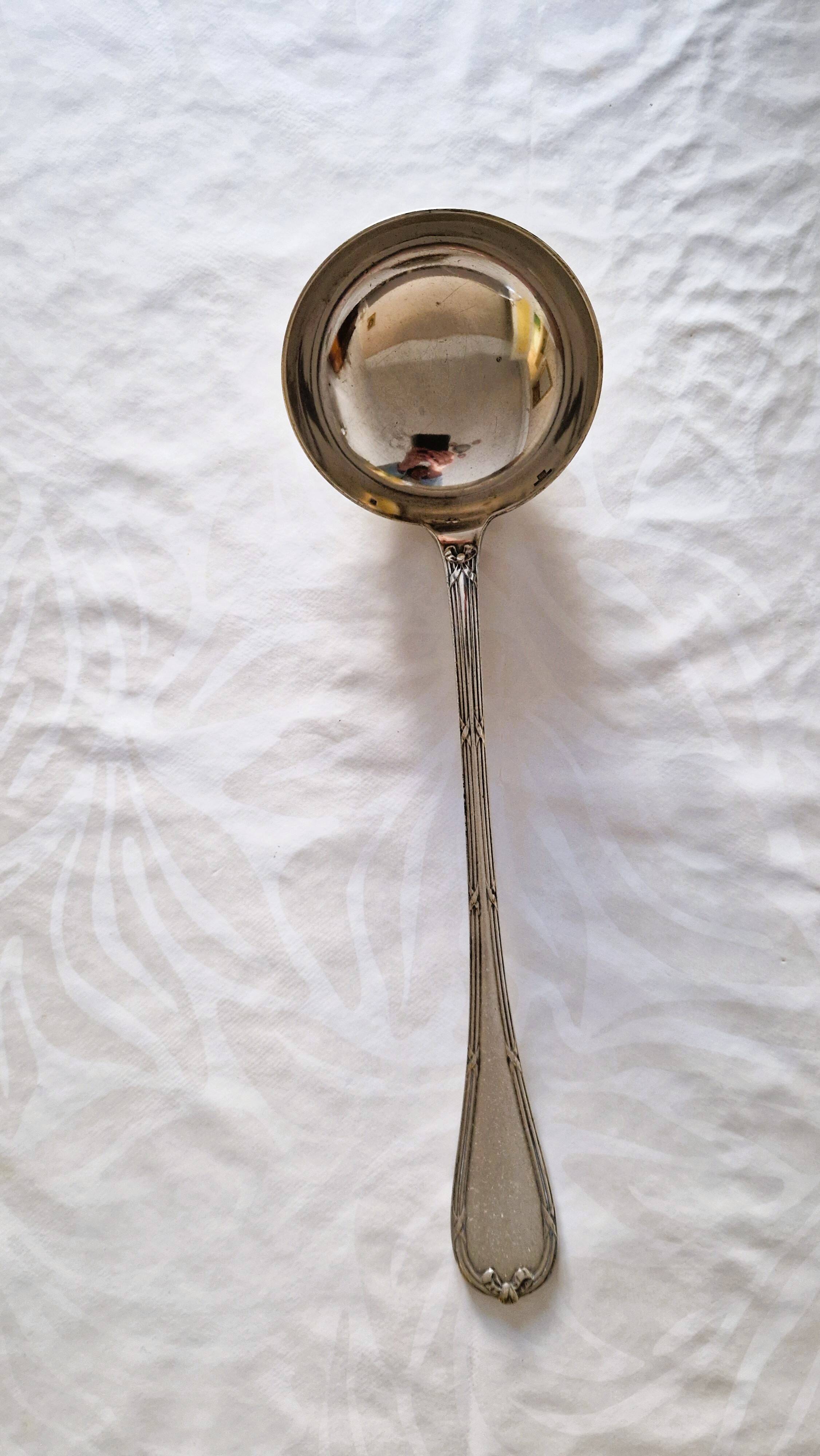 Louche silverware Christofle model Ribbons