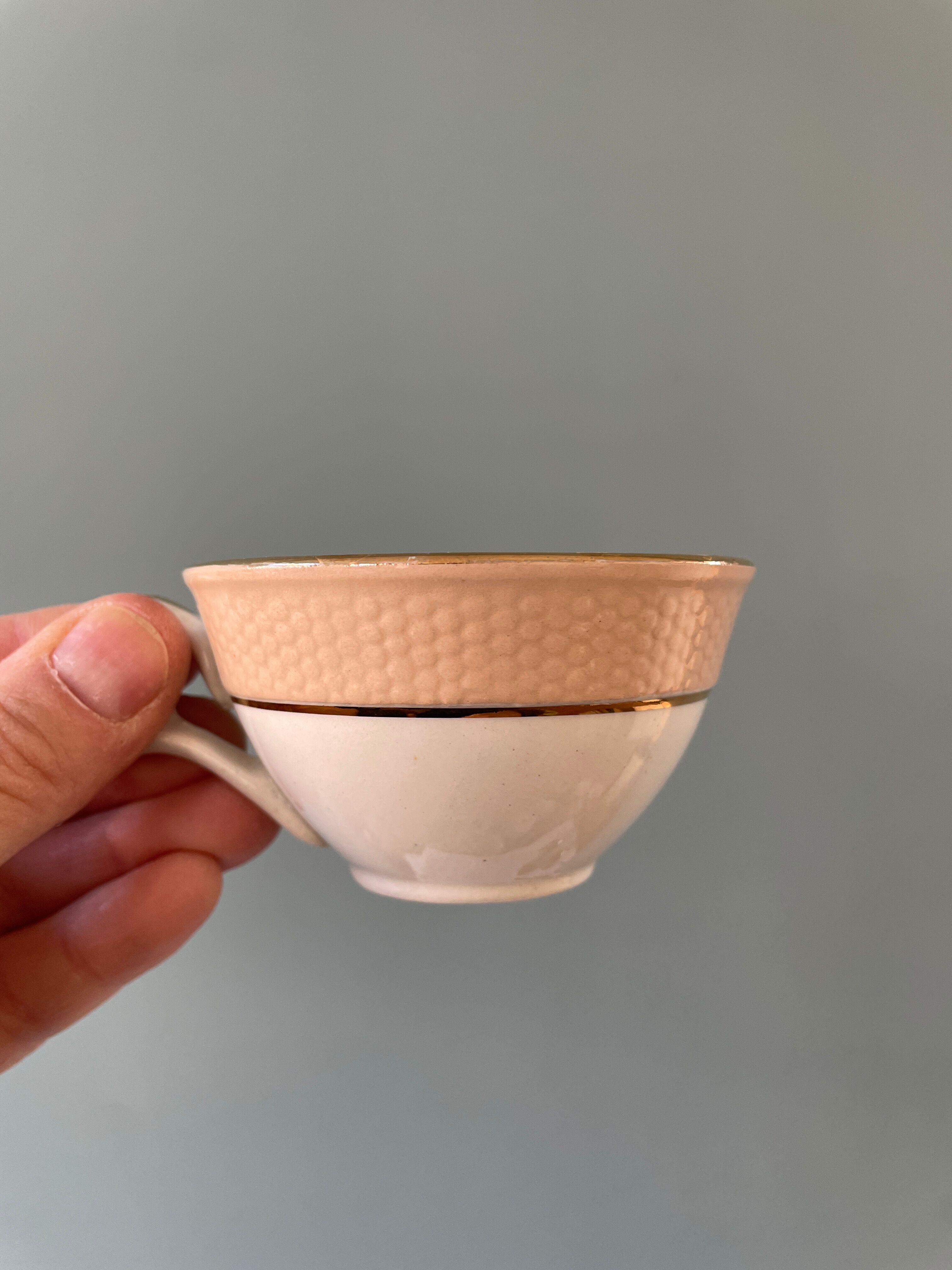 Set of 7 vintage coffee cups Poreylor L'Amandinoise