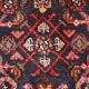 Vintage Oriental Herati Wool Runner Rug, Handwoven Long Hallway Carpet, 87 x 420