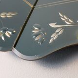 Vintage Venetian Style Faceted Mirror - 97x77cm