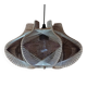 Scandinavian wooden and wire suspension, years