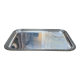 Small rectangular and beaded silver metal top