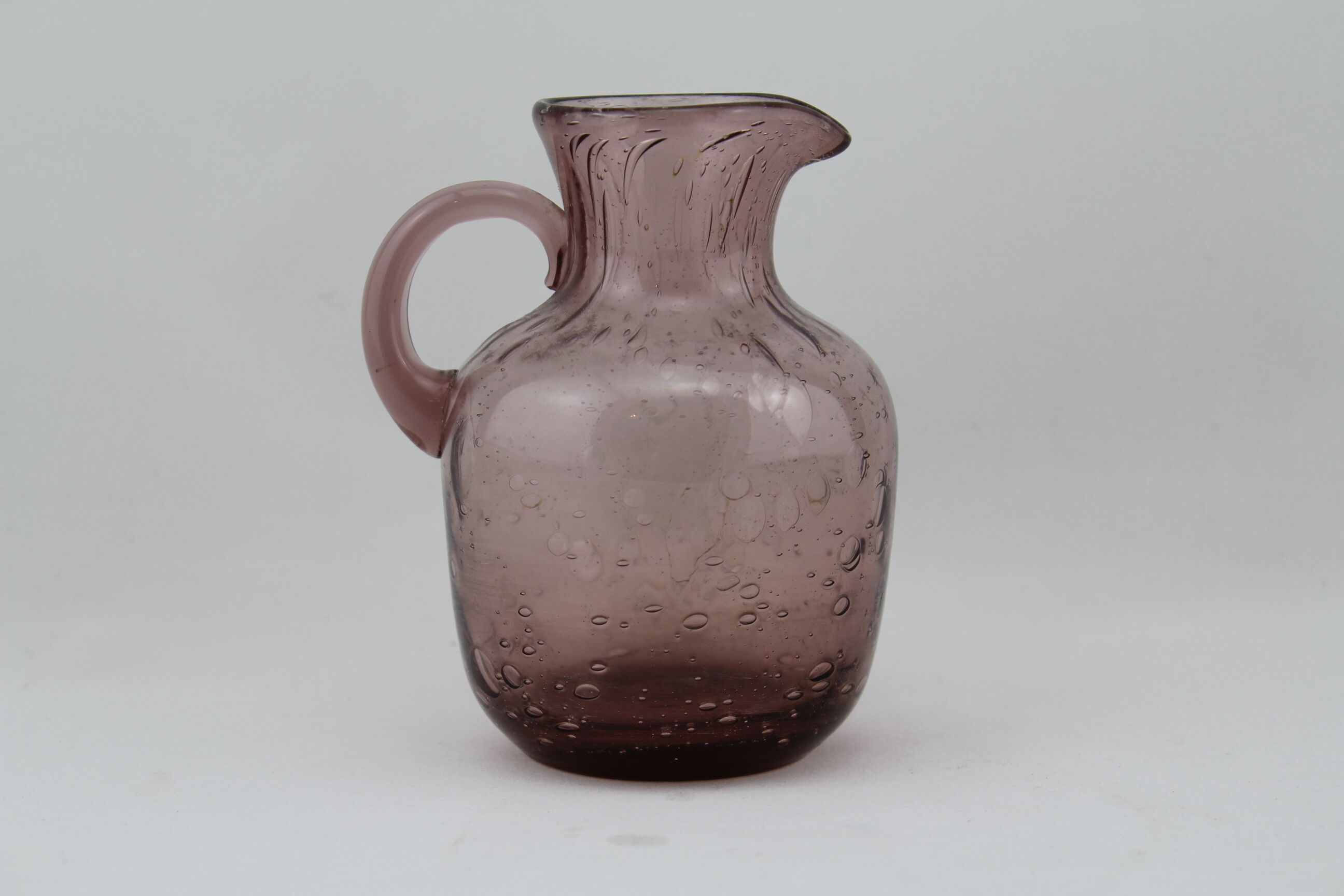 Milk/cream Biot bubble glass jar, pitcher