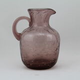 Milk/cream Biot bubble glass jar, pitcher