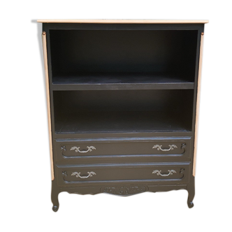 Black cabinet in merisier