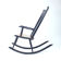 Rocking-chair Varjosen Puunjalostus, Finlande années 1960