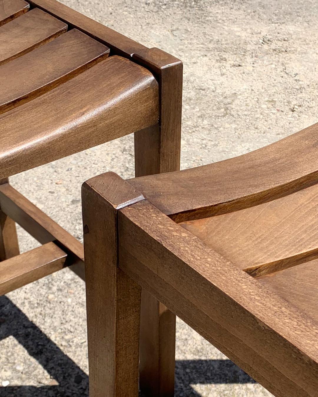 Beech stools André Sornay