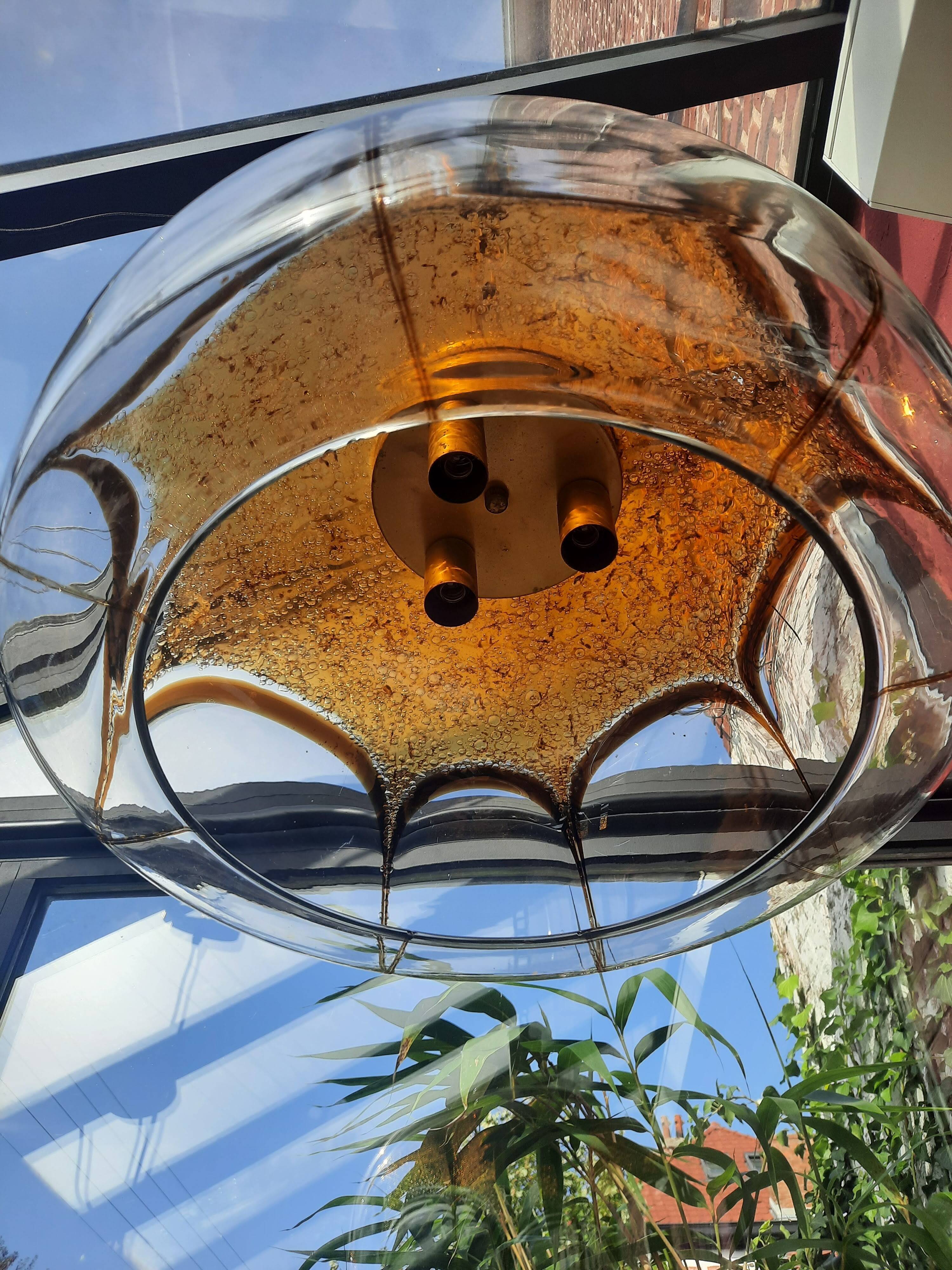 Globe Murano chandelier 70s vintage
