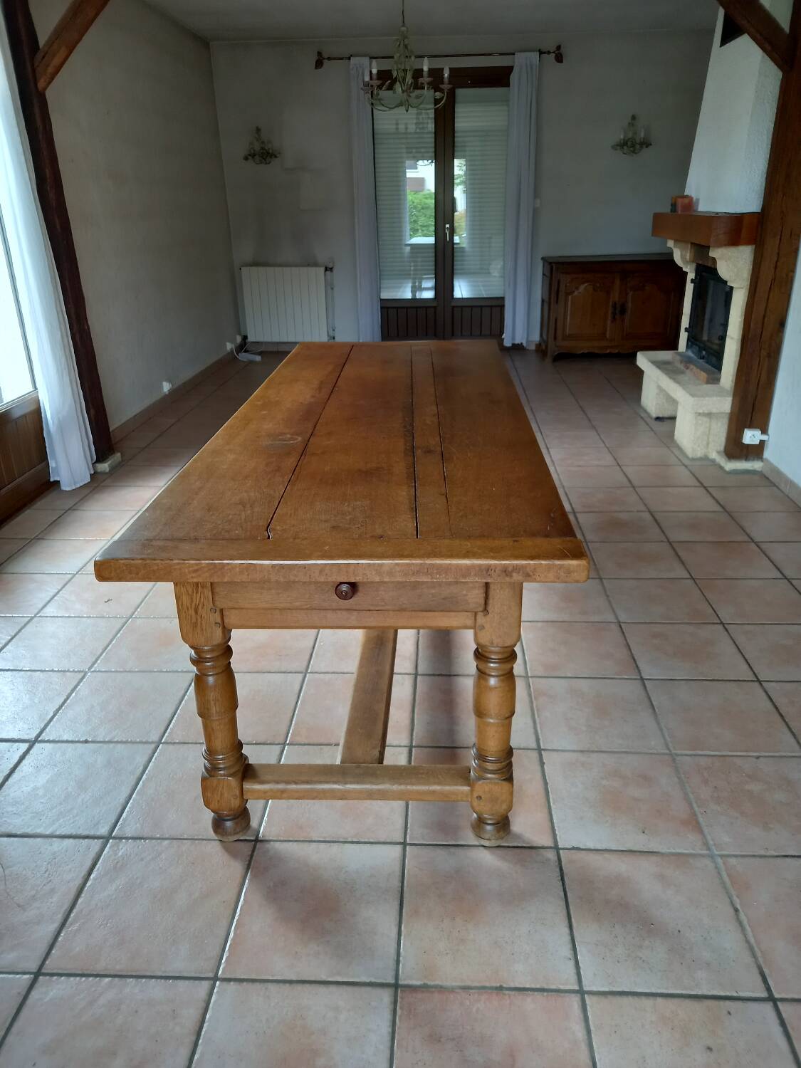 Oak farm table