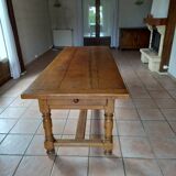 Table de ferme en chêne