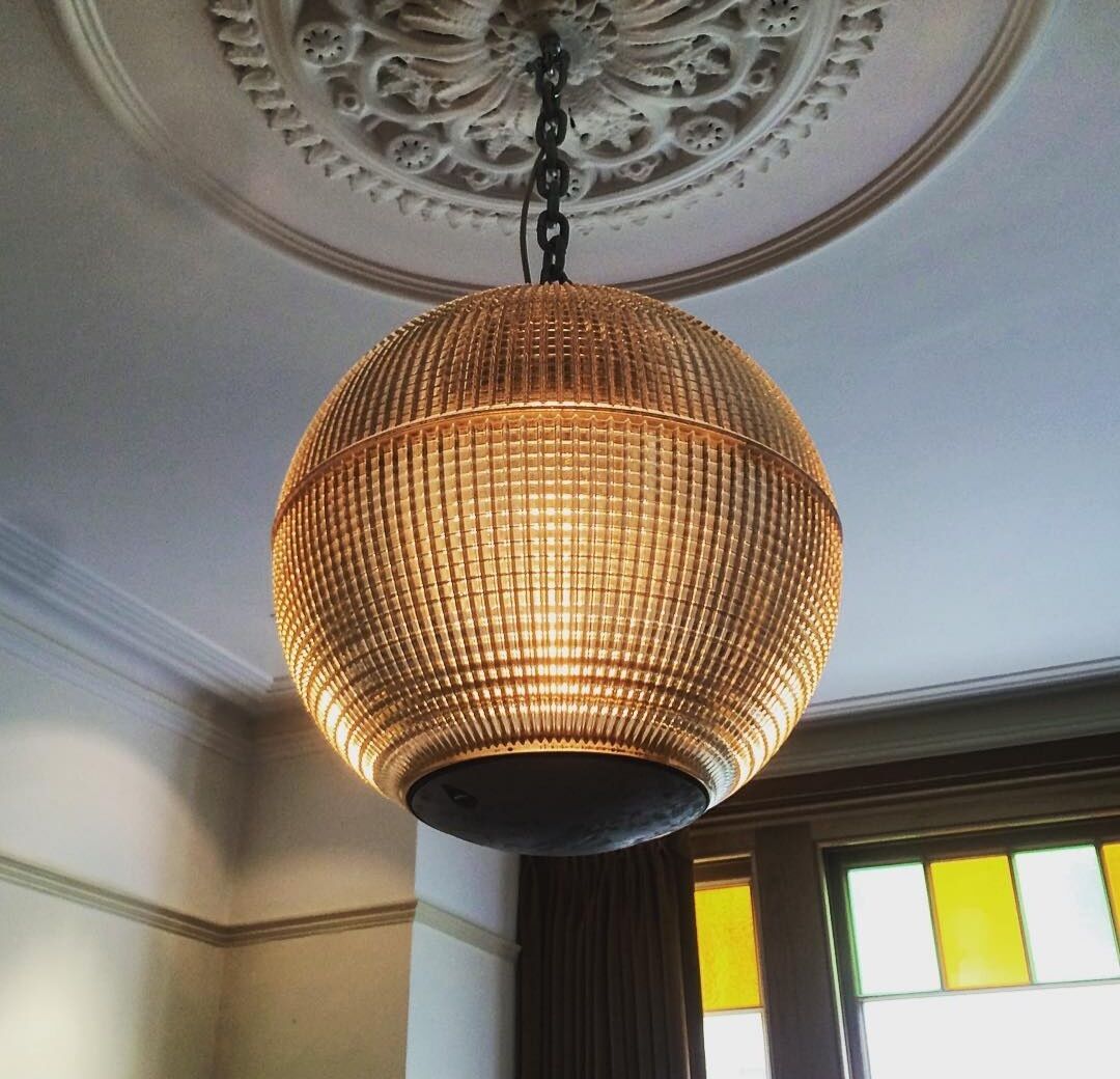 Holophane ball suspension 1960