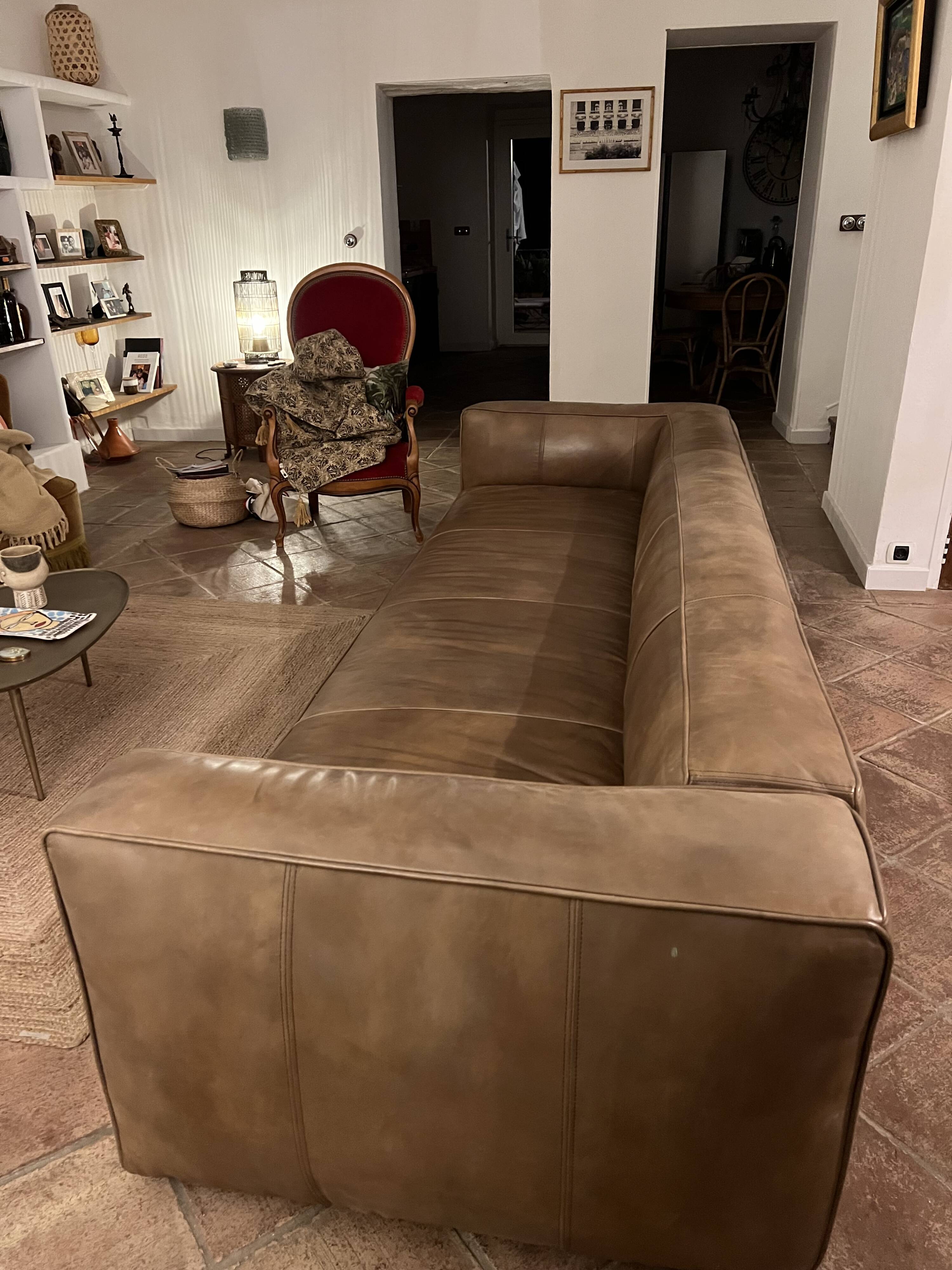 leather sofa