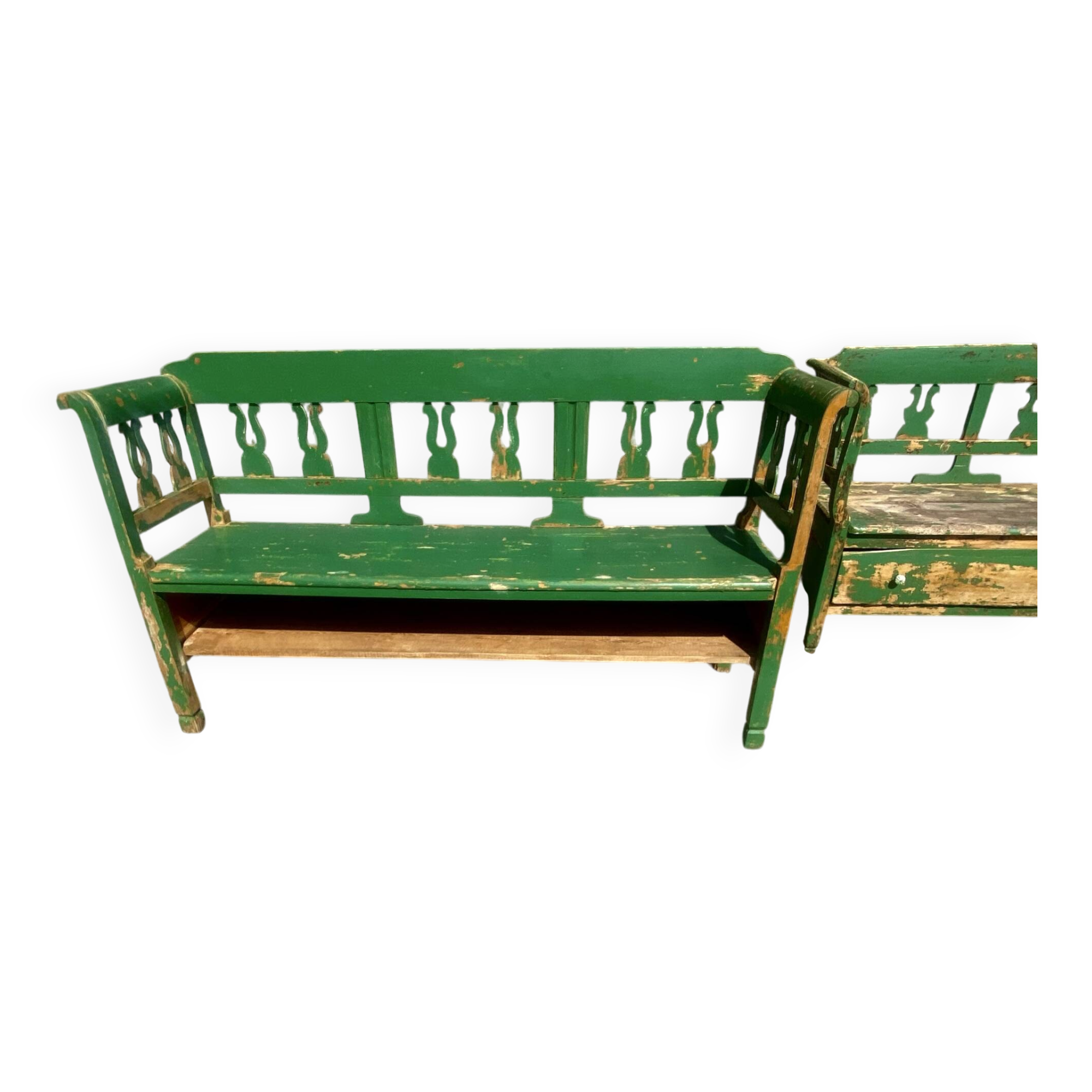 Wooden bench