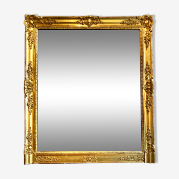 Golden wooden mirror, 19th century