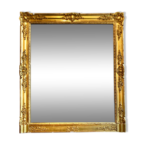 miroir en bois doré,