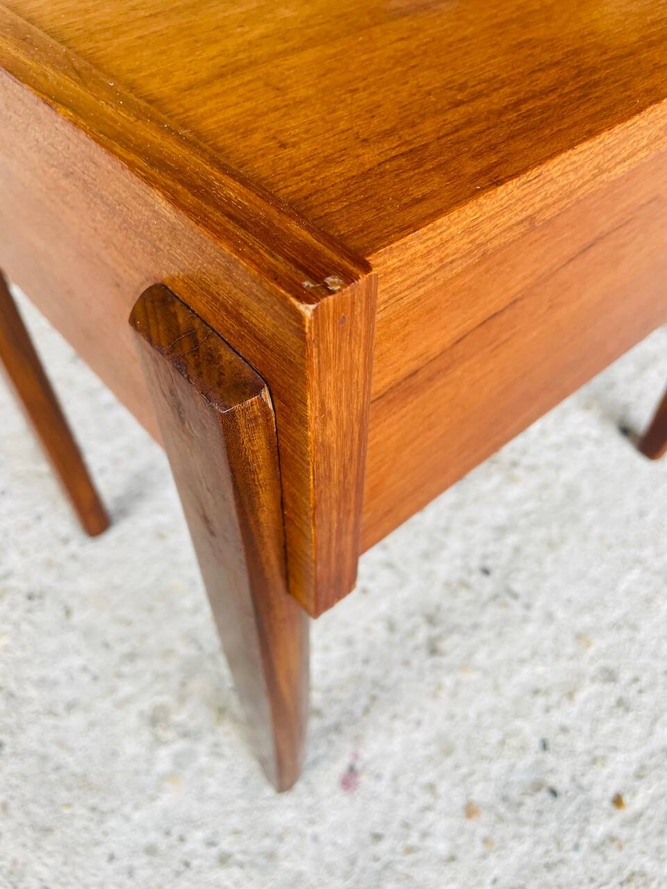 Vintage Scandinavian teak bedside table circa 1960's