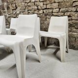 Set of 5 Helmut Bätzner chairs for Bofinger, Germany, 1960s.
