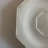 Set of 4 octagonal pearl plates Creil & Montereau 19th
