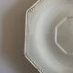 Set de 4 assiettes octogonales perles Creil & Montereau 19e