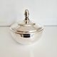 Sugar bowl, lidded pot, silver-plated metal