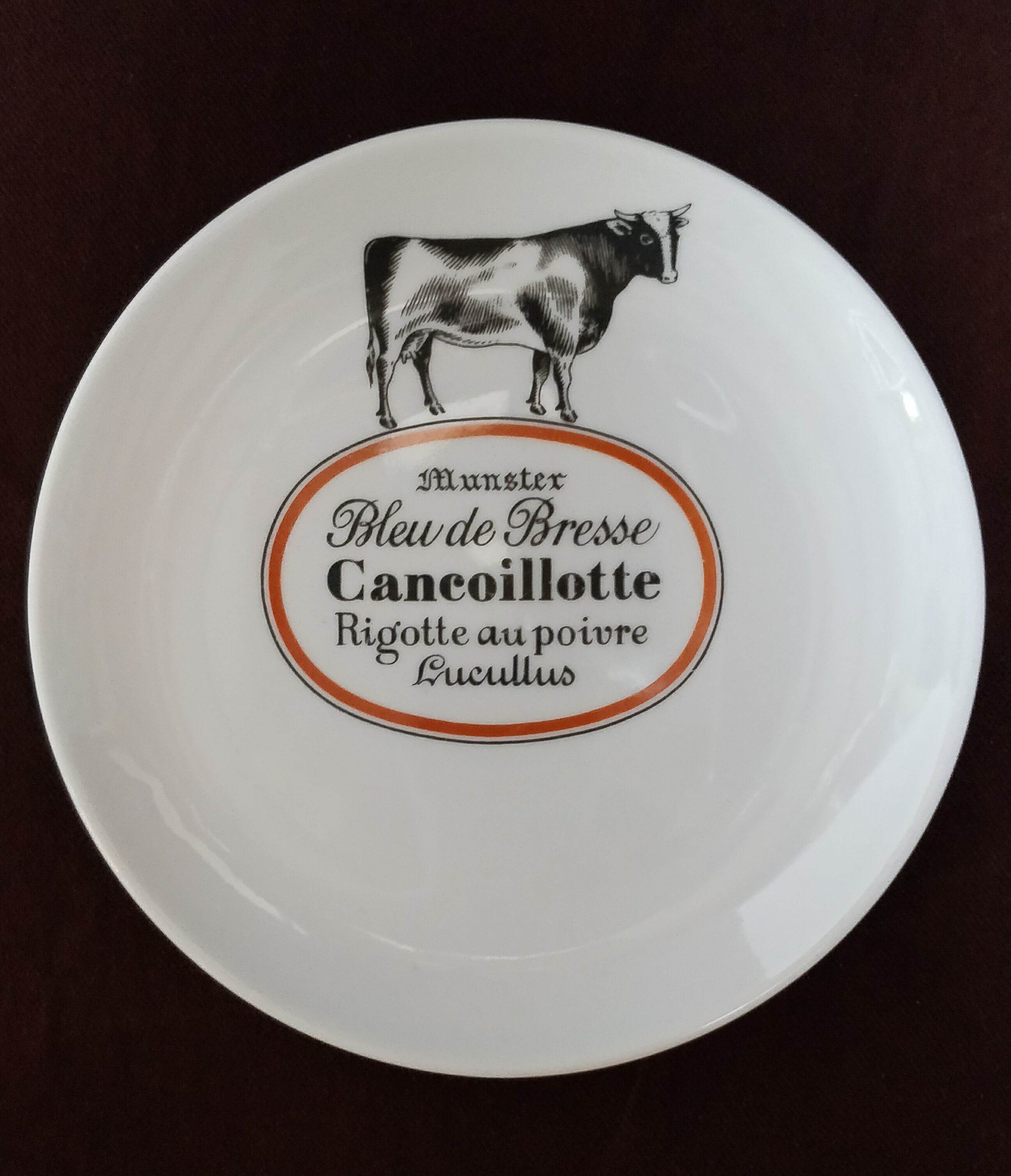 Cheese plates bistro porcelain chauvigny