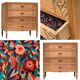 Commode Art déco chêne massif 1920