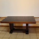 Art deco table in Macassar ebony