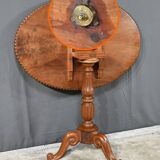 Oval Pedestal Table with Mahogany System, Louis Philippe period – 1st part 19th century