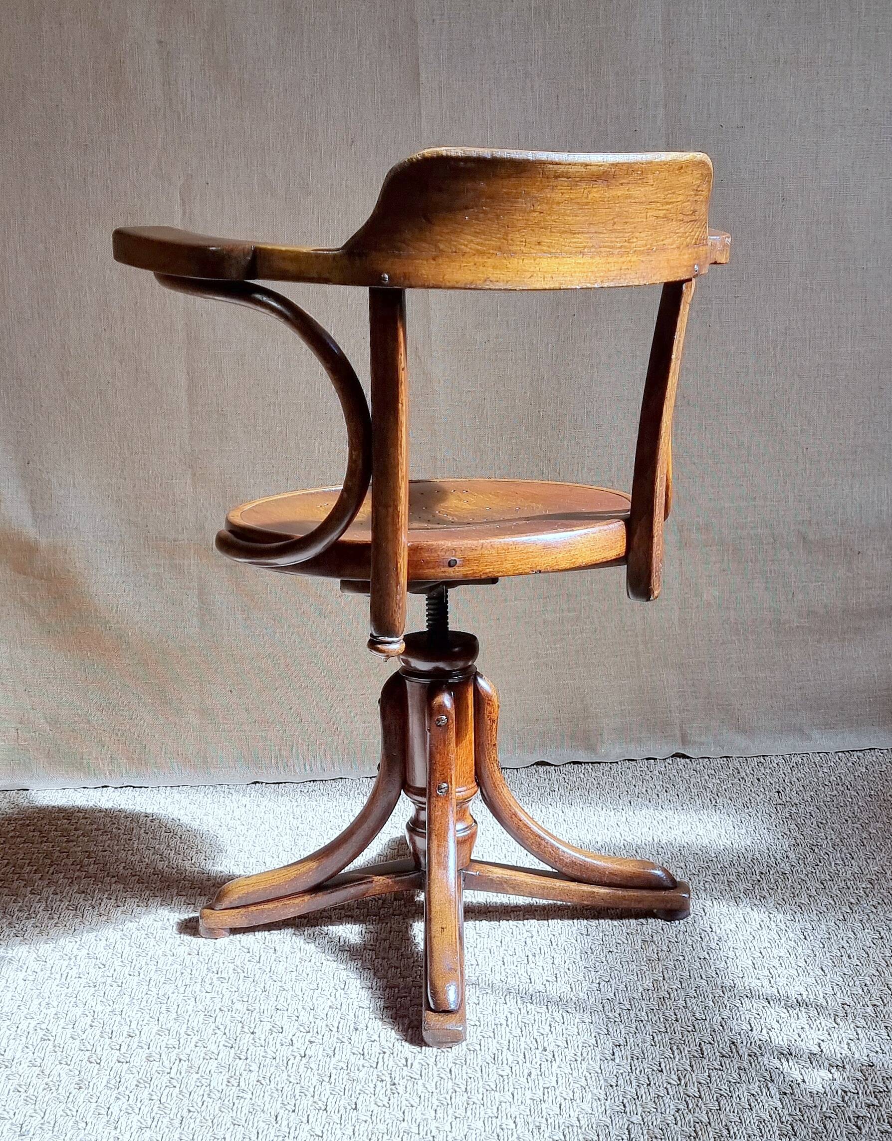 J&J KOHN swivel office chair, early 20th century