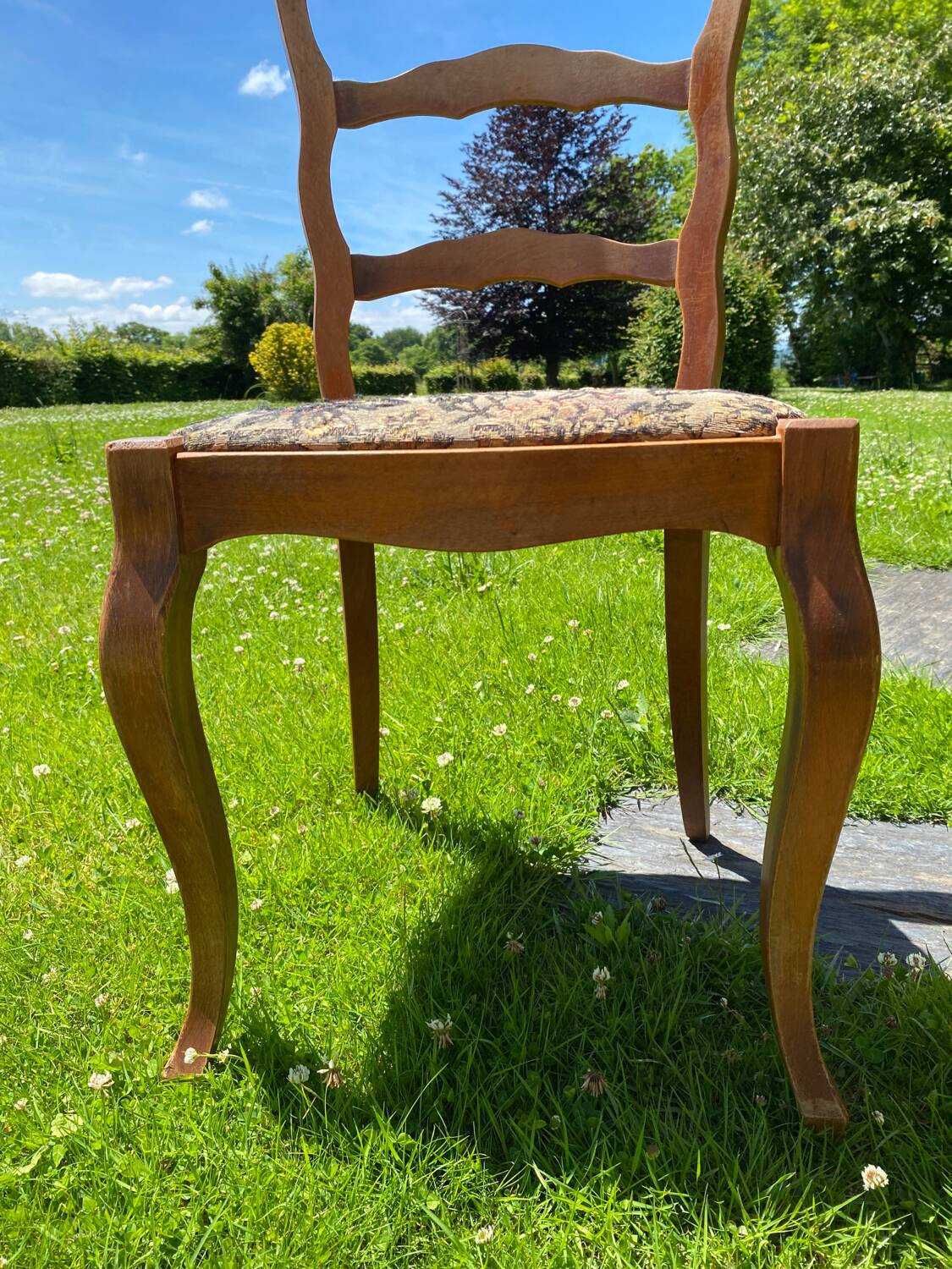 Set of two padded chairs NF France
