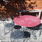 Old metal garden room
