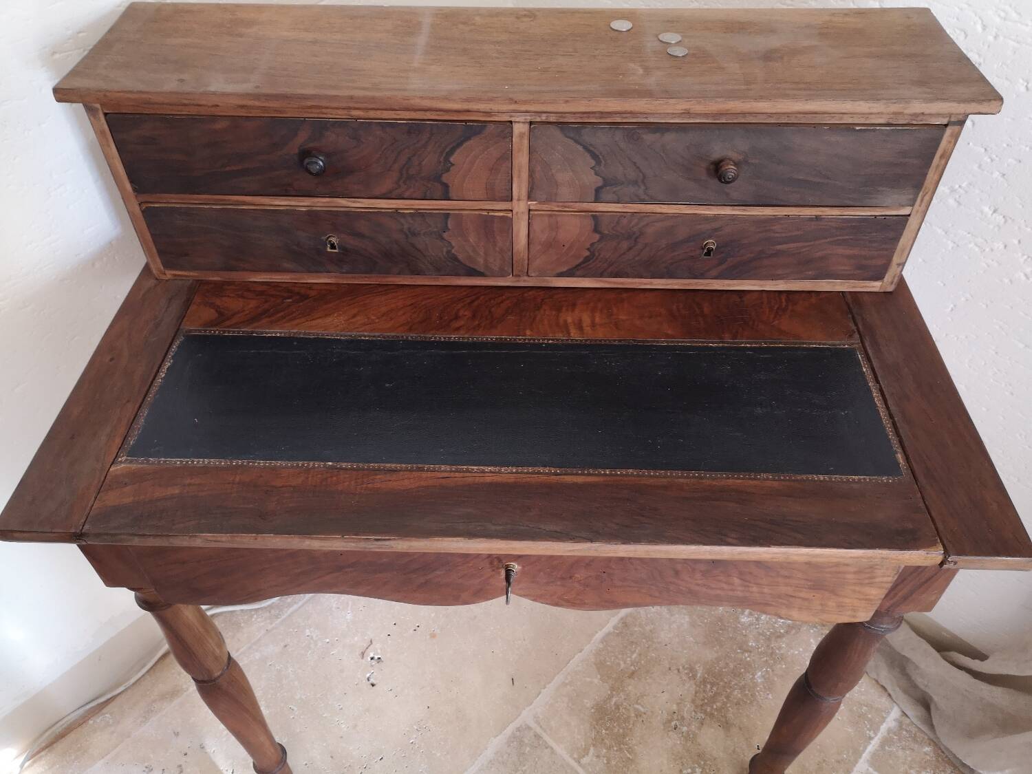 Louis Philippe style stepped lady's desk