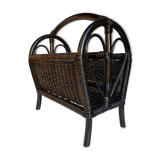 Porte revue rotin vintage
