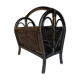 Porte revue rotin vintage