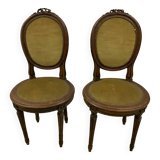Louis XVI Style Medallion Chairs