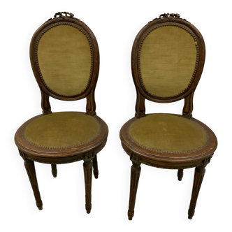 Chaises médaillon Style Louis XVI