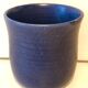 Handmade blue teacup
