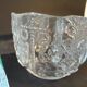 Scandinavian glass bowl Kosta Boda – Nordic relief decoration –