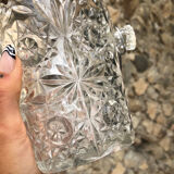 Ice bucket • vintage molded glass