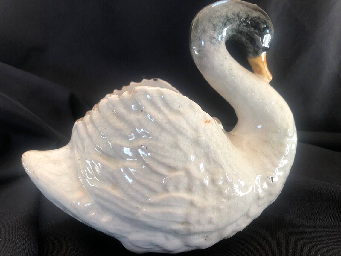 Zoomorphic slip planter in the style of Jérôme Massier 1850-1929 unsigned