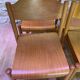 Suite de 6 chaises en bois vintage empilables