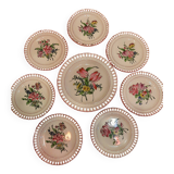 7 openwork plates and the Lunéville earthenware cake dish known as “semi Luneville porcelain”.