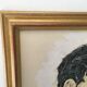Tableau huile sur bois portrait masculin