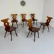 6 vintage 60s bistro-look dining chairs
