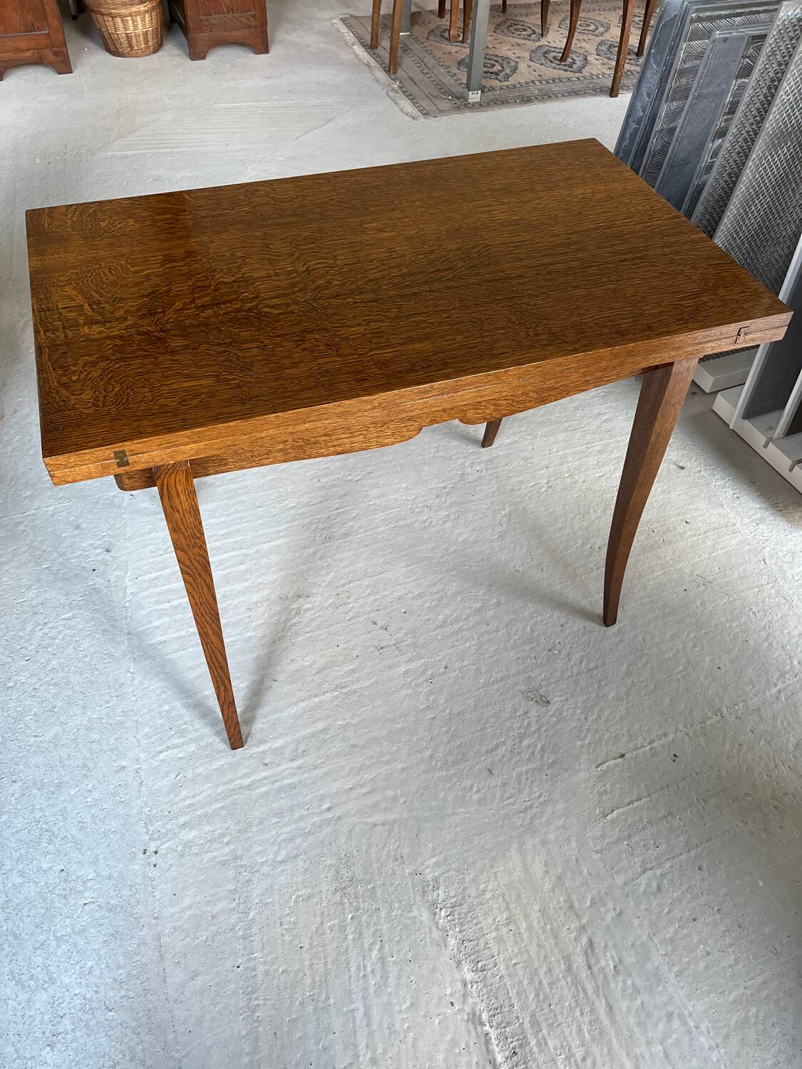 Two-tone art deco gaming table / portfolio desk